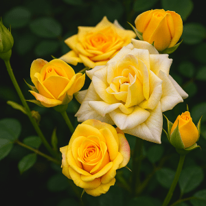 Rose ‘Yellow Fairy‘ – bunndekkerose